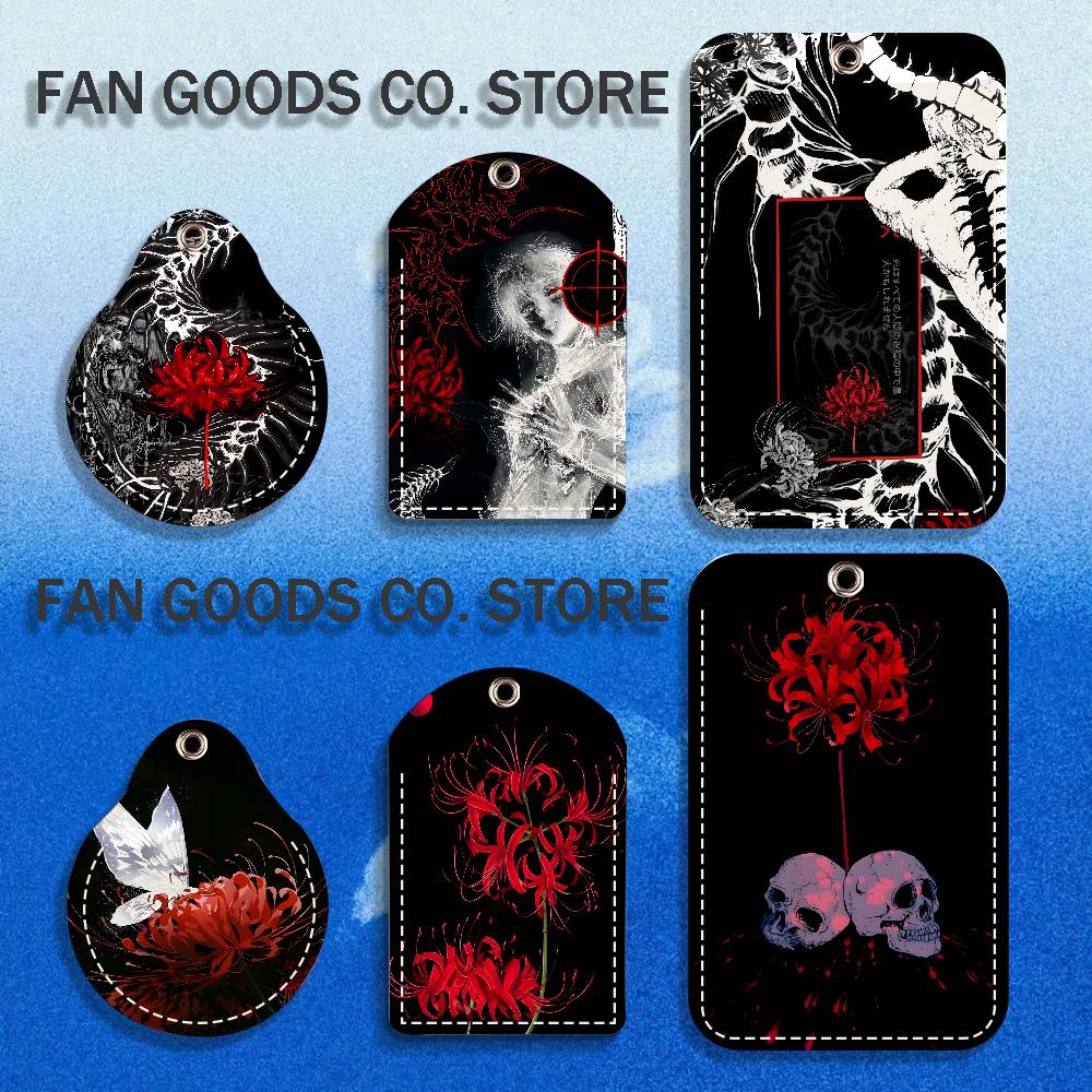 Leather Work Leather - Portachiavi Japan T-Tokyo Red Spider Lily