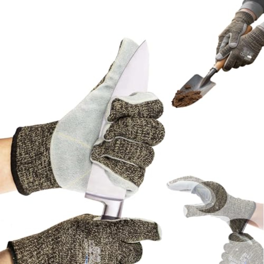 Leatherworking Leveling - Guanti da giardinaggio: resistenti al taglio