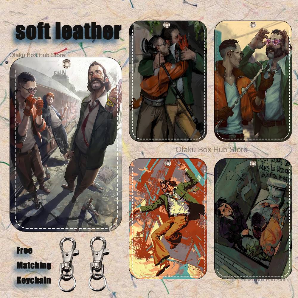 Leather Work Leather - Portachiavi porta carte da gioco D-Disco
