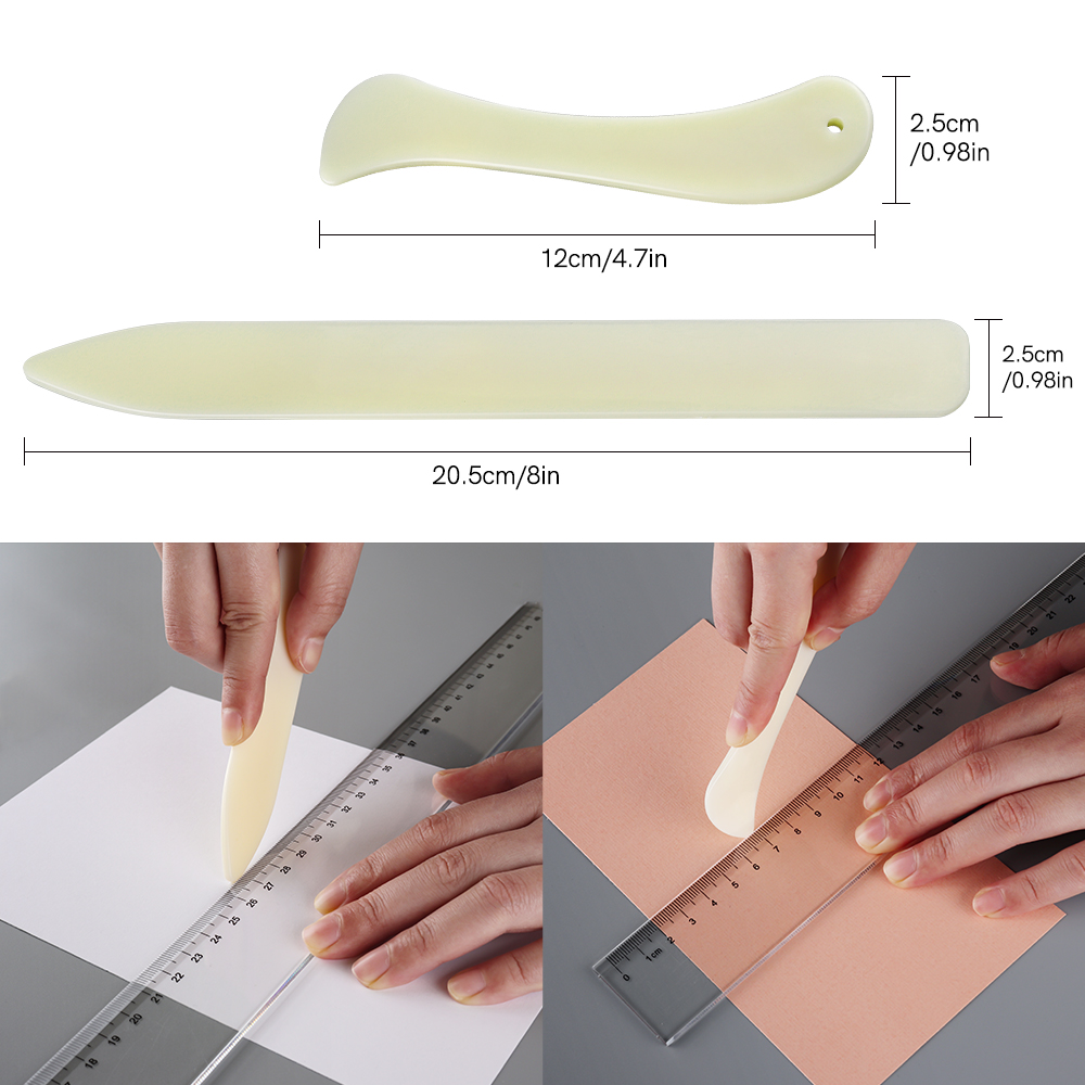 Bone Folder Tool - 2 Pezzi Piegatrice per Carta e