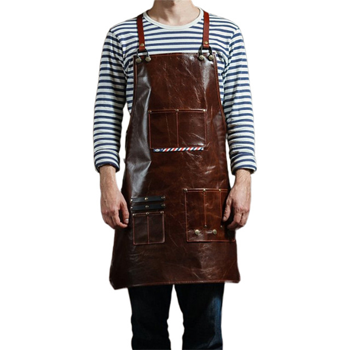 Leatherwork Workshop - Grembiule da lavoro in pelle da