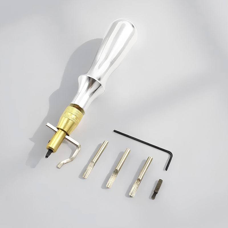 Leather Edge Beveler - Set di 1 Utensile in Metallo