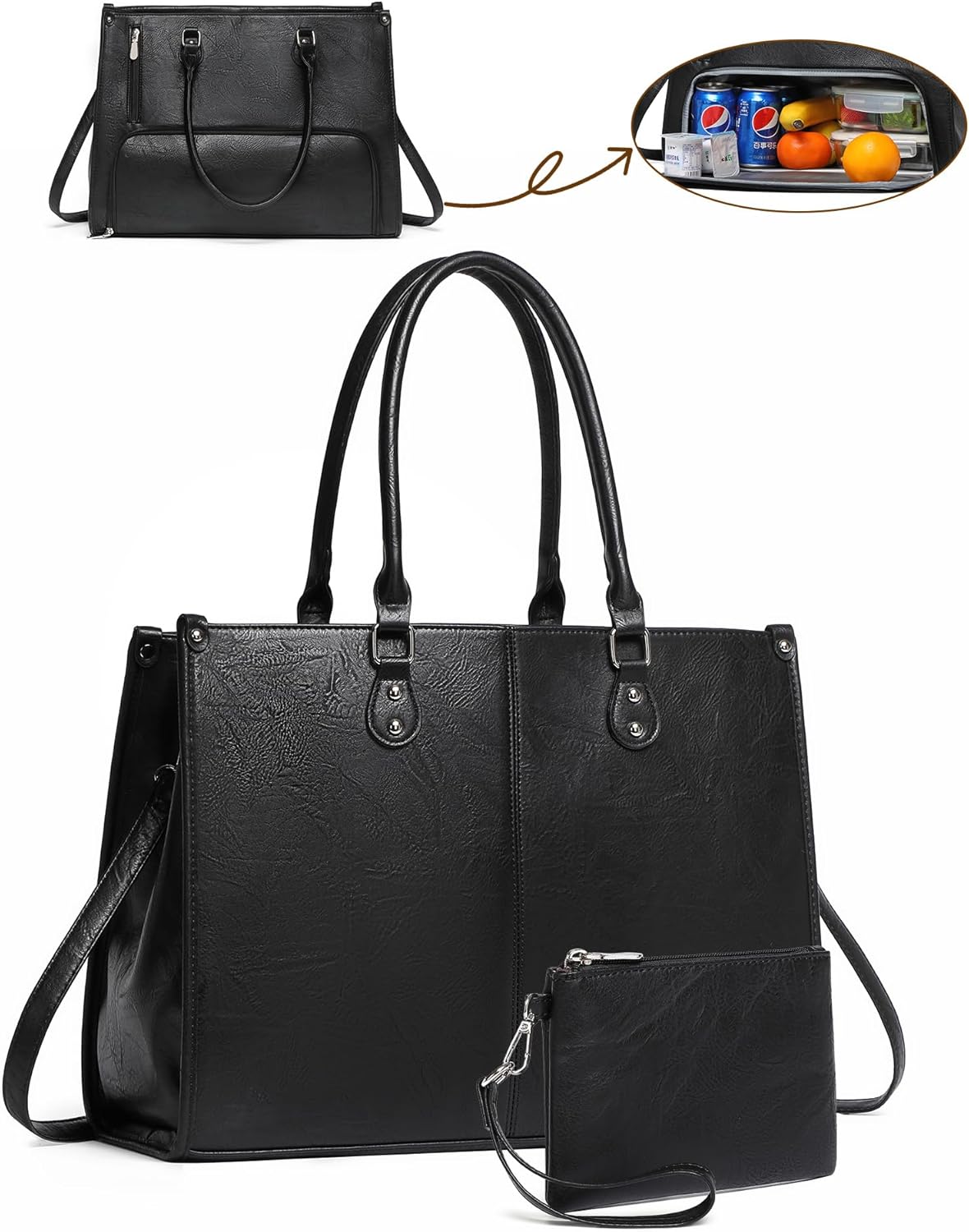 Borsa per Laptop 2 in 1 con Sc - Leather Work Laptop Bag recensione e prezzo