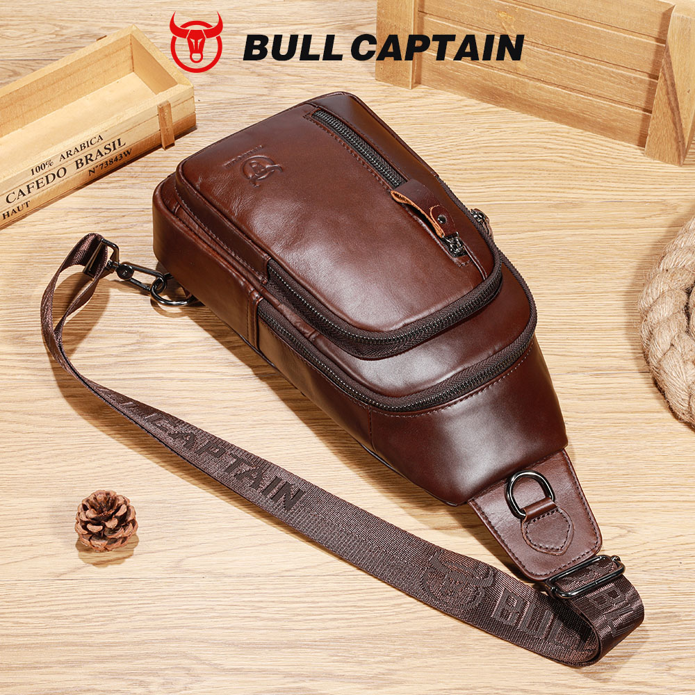 BULLCAPTAIN Borsa da petto in  - Leather Work Laptop Bag recensione e prezzo