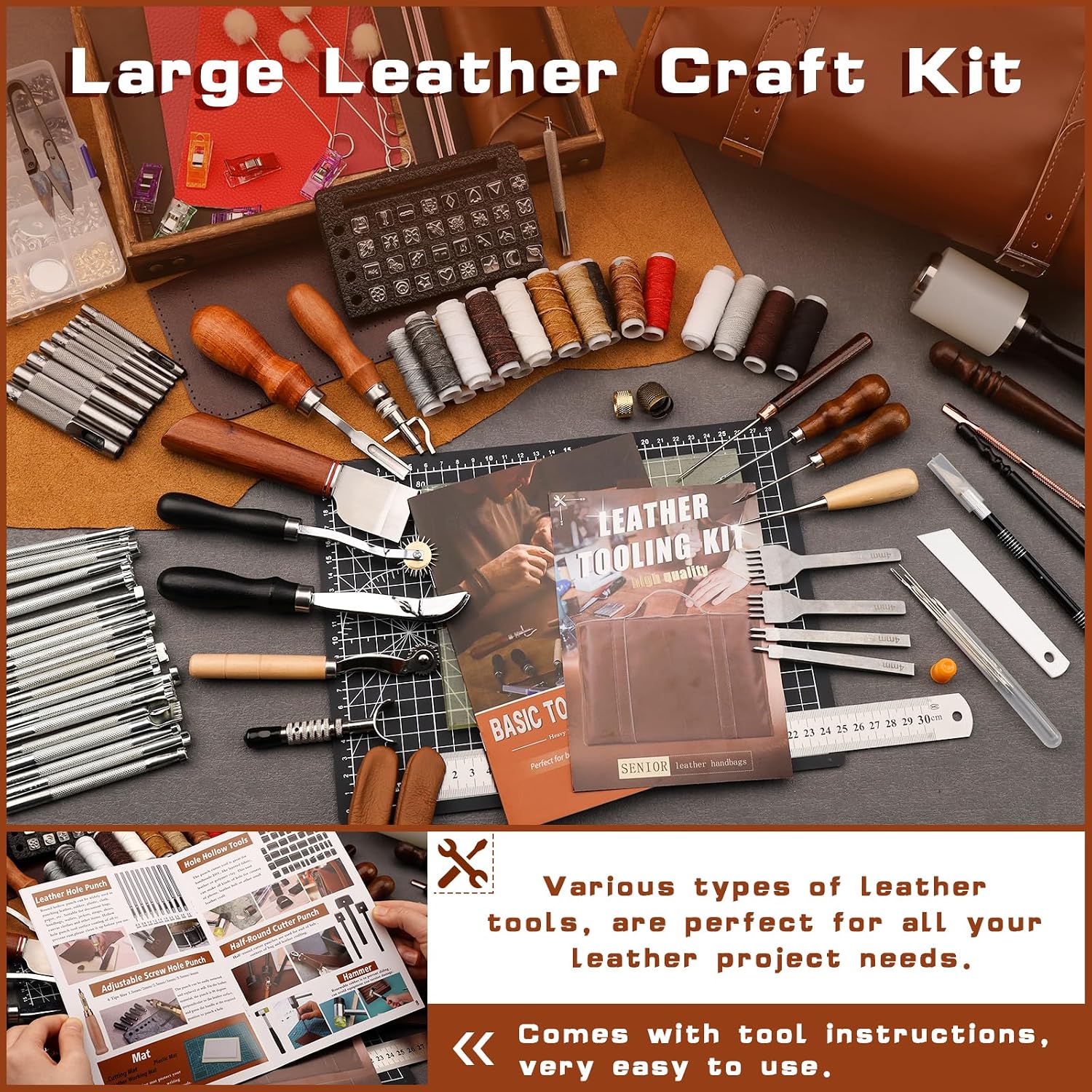Kit Professionale per Lavorazi - Leather Work Leather recensione e prezzo