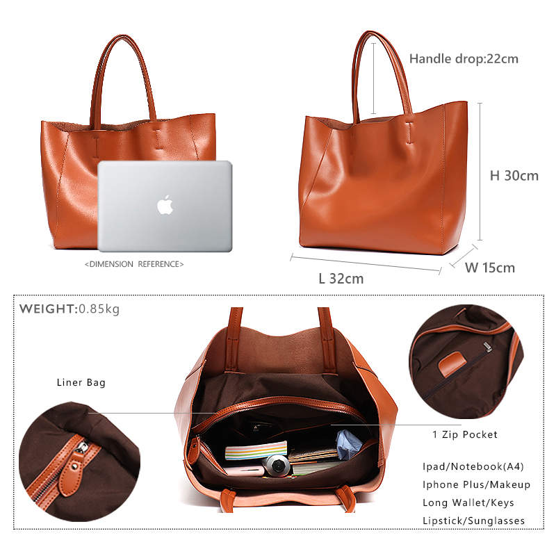 Borsa tote grande minimalista  - Leatherwork Workshop recensione e prezzo