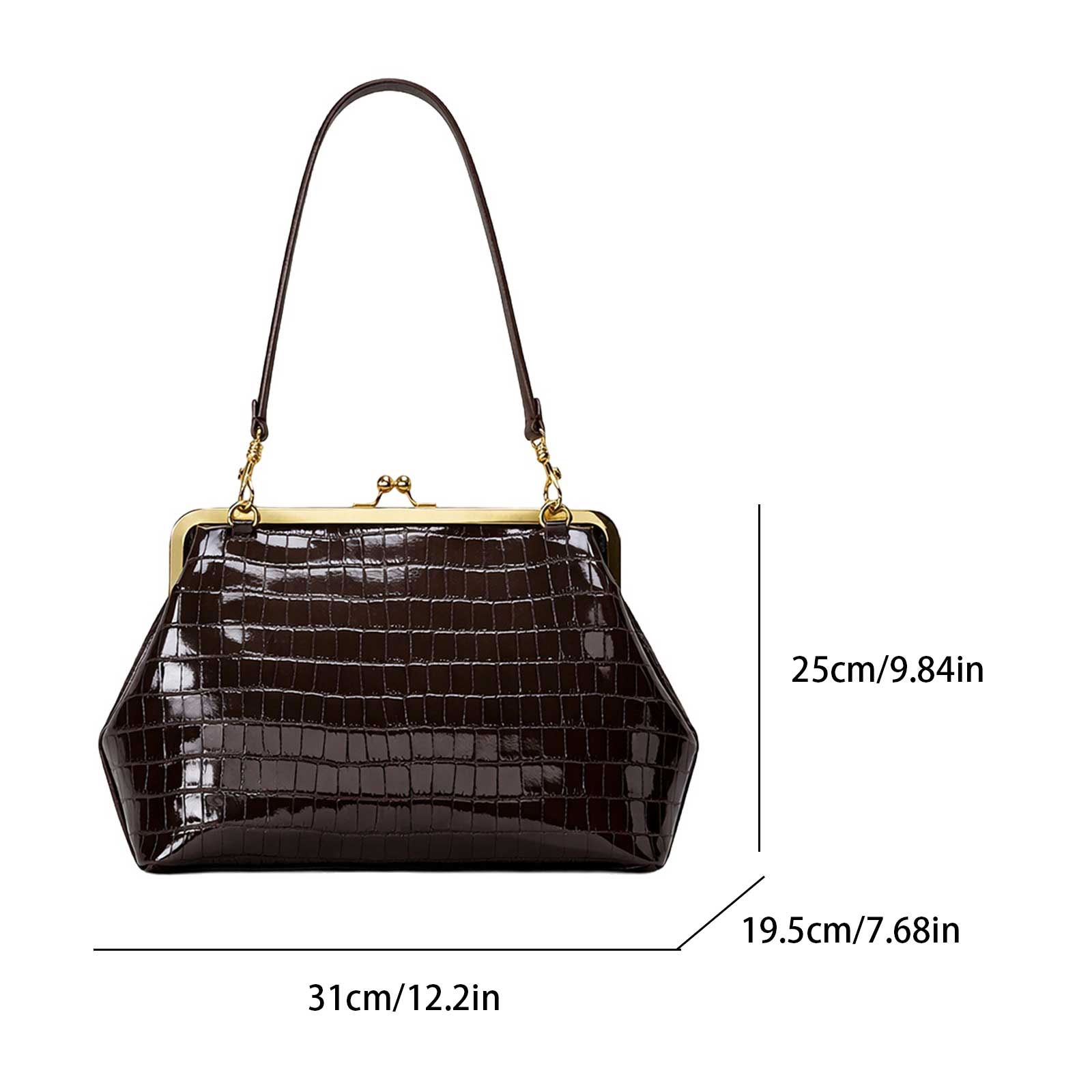Borsa in Pelle PU con Chiusura - Leatherwork Workshop recensione e prezzo