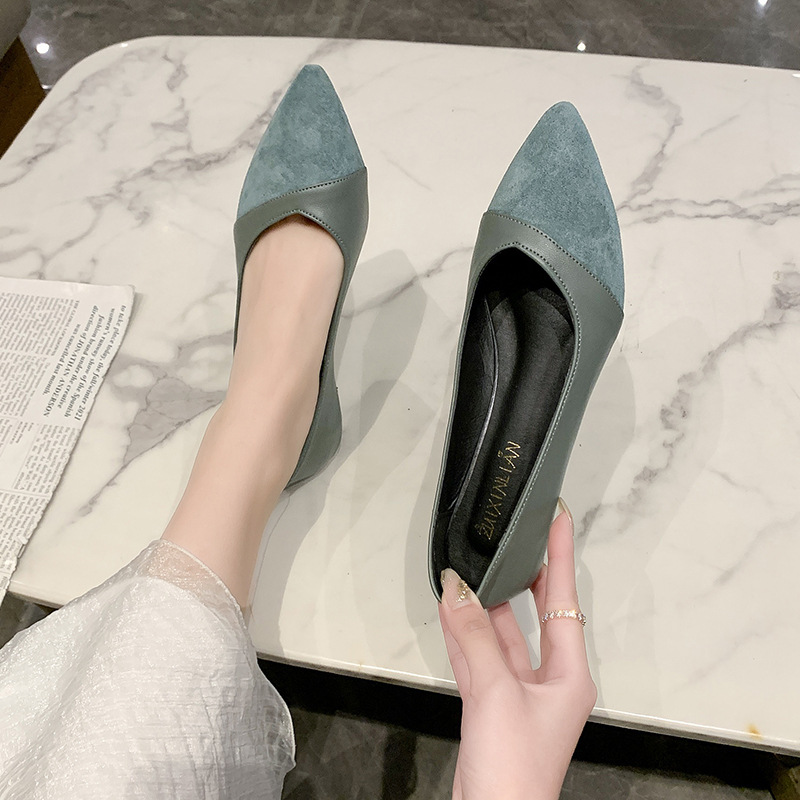 Scarpe piatte in pelle nera da - Leather Work Women Shoes recensione e prezzo