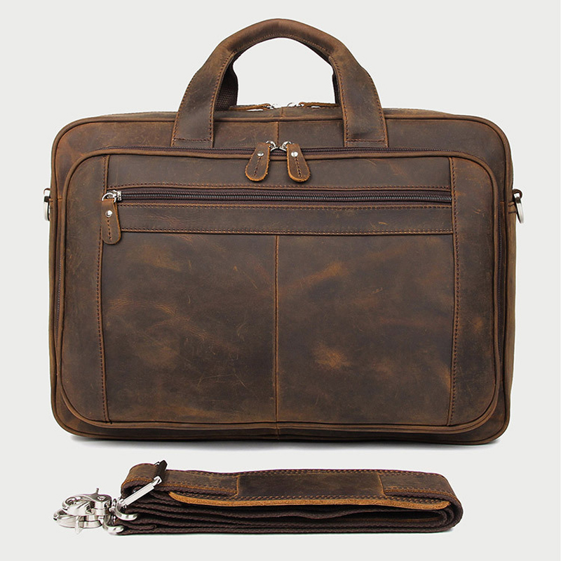 Borsa da Lavoro in Vera Pelle  - Leather Work Laptop Bag recensione e prezzo