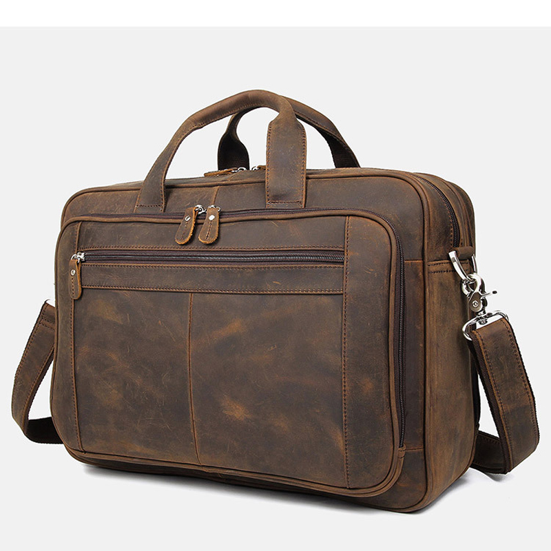 Borsa da Lavoro in Vera Pelle  - Leather Work Laptop Bag recensione e prezzo
