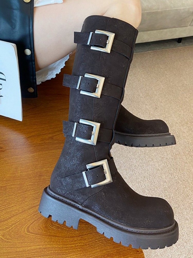 Stivali Alti da Donna alla Mod - Leather Work Women Shoes recensione e prezzo