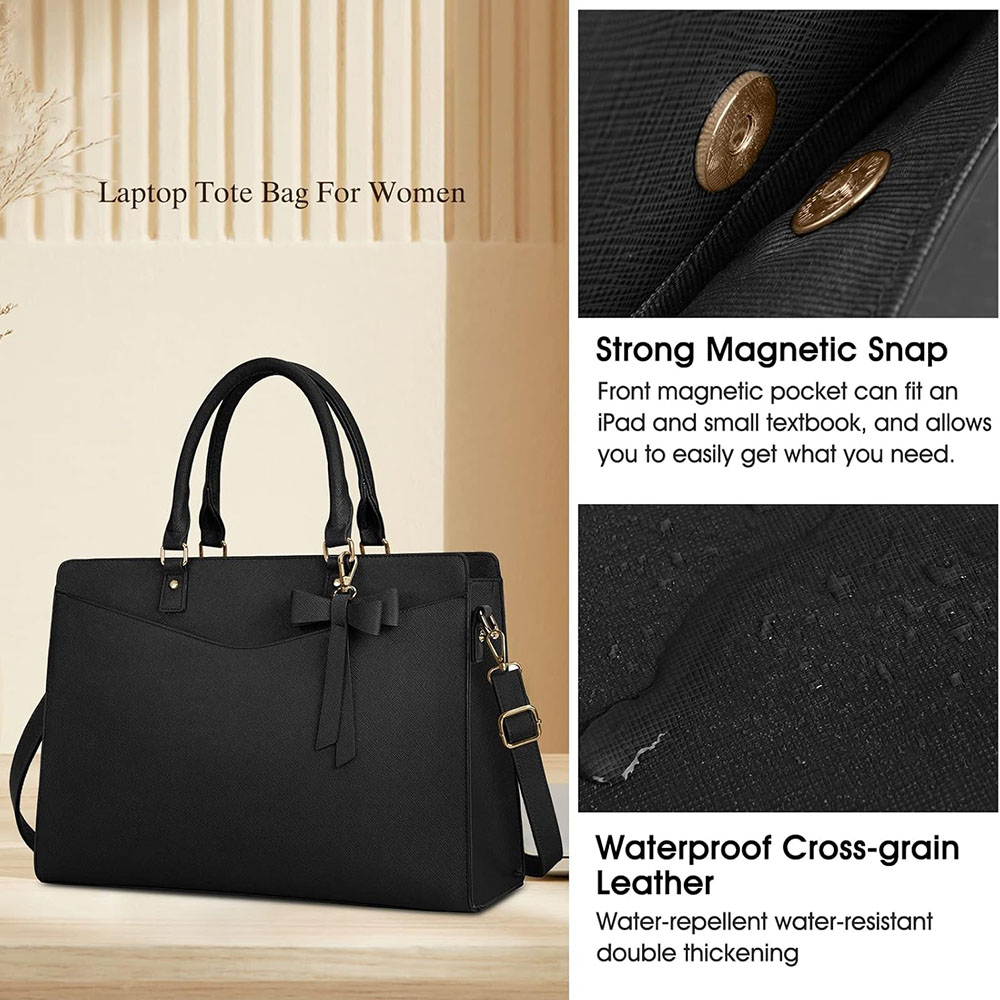 Borsa per Laptop da Donna 15.6 - Leather Work Laptop Bag recensione e prezzo