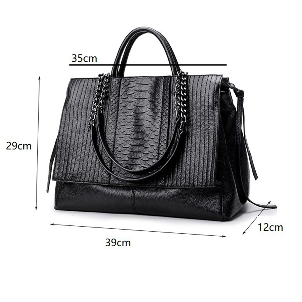 Elegante borsa tote con cernie - Leather Work Laptop Bag recensione e prezzo