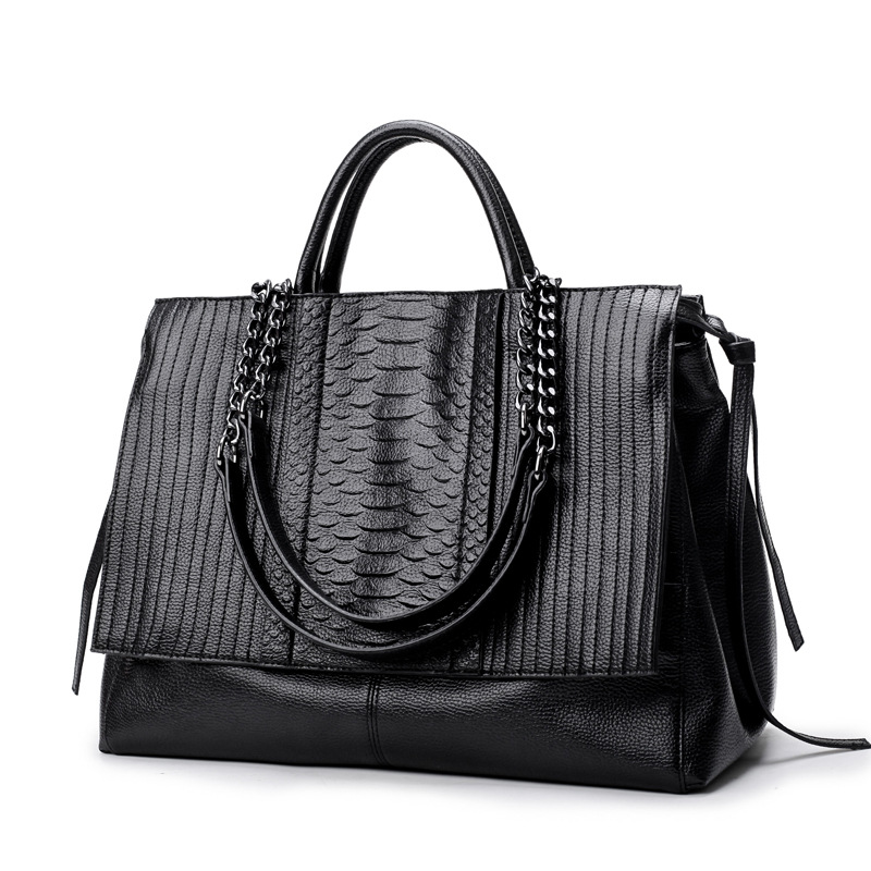 Elegante borsa tote con cernie - Leather Work Laptop Bag recensione e prezzo
