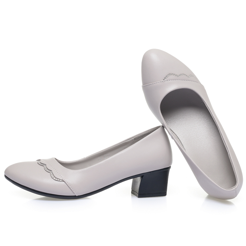 AIYUQI Scarpe con tacco medio  - Leather Work Women Shoes recensione e prezzo