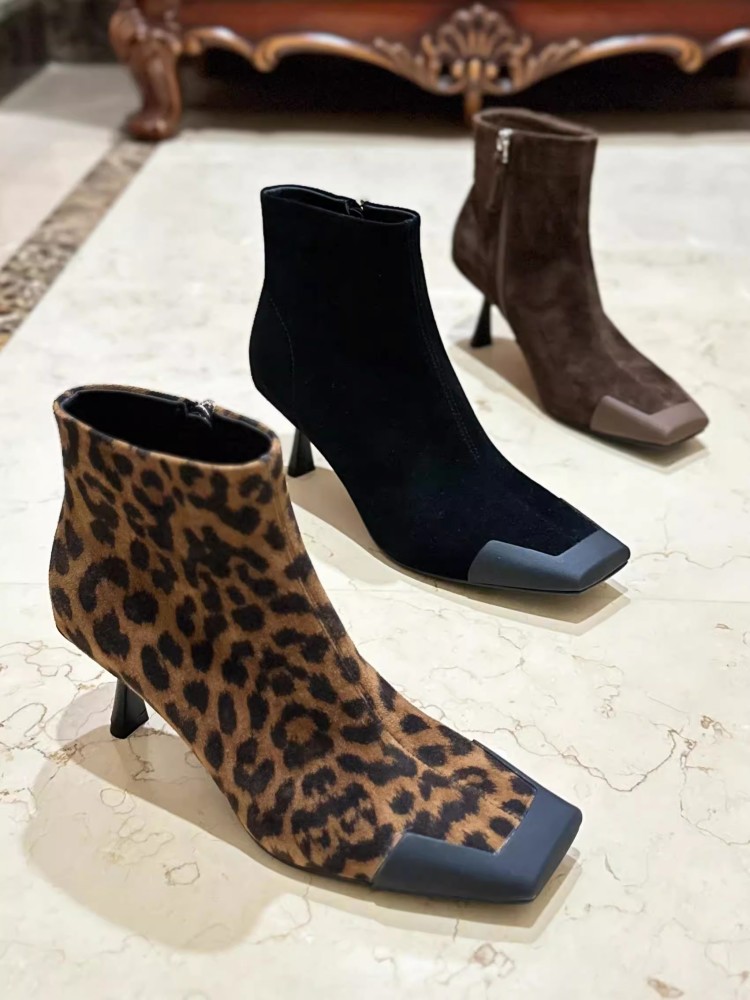 Moda donna punta quadrata tacc - Leather Work Women Shoes recensione e prezzo