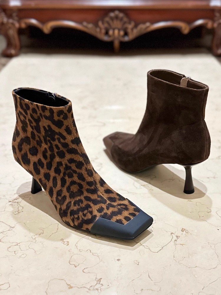 Moda donna punta quadrata tacc - Leather Work Women Shoes recensione e prezzo