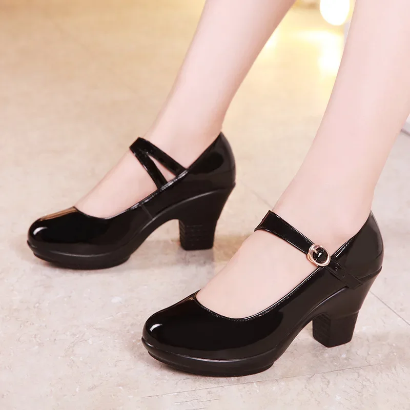 Scarpe Mary Jane con tacco med - Leather Work Women Shoes recensione e prezzo