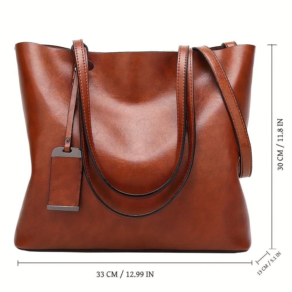 Borsa a tracolla da donna in p - Leather Work Laptop Bag recensione e prezzo