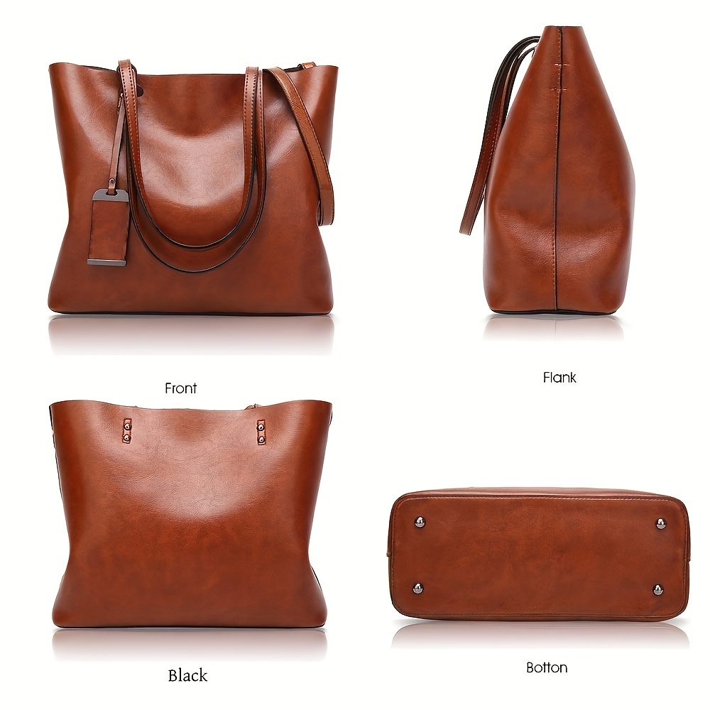Borsa a tracolla da donna in p - Leather Work Laptop Bag recensione e prezzo