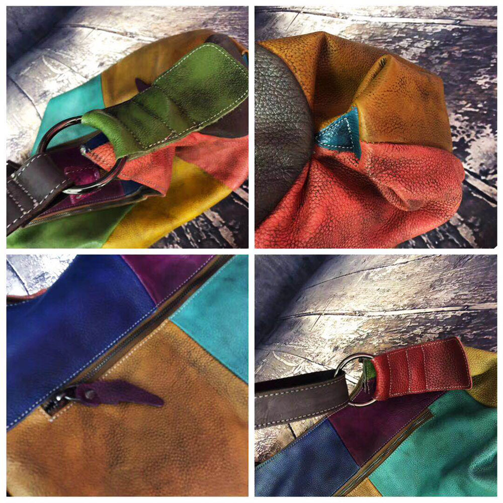 Patchwork Hobo In Pelle di Vac - Leather Work Laptop Bag recensione e prezzo