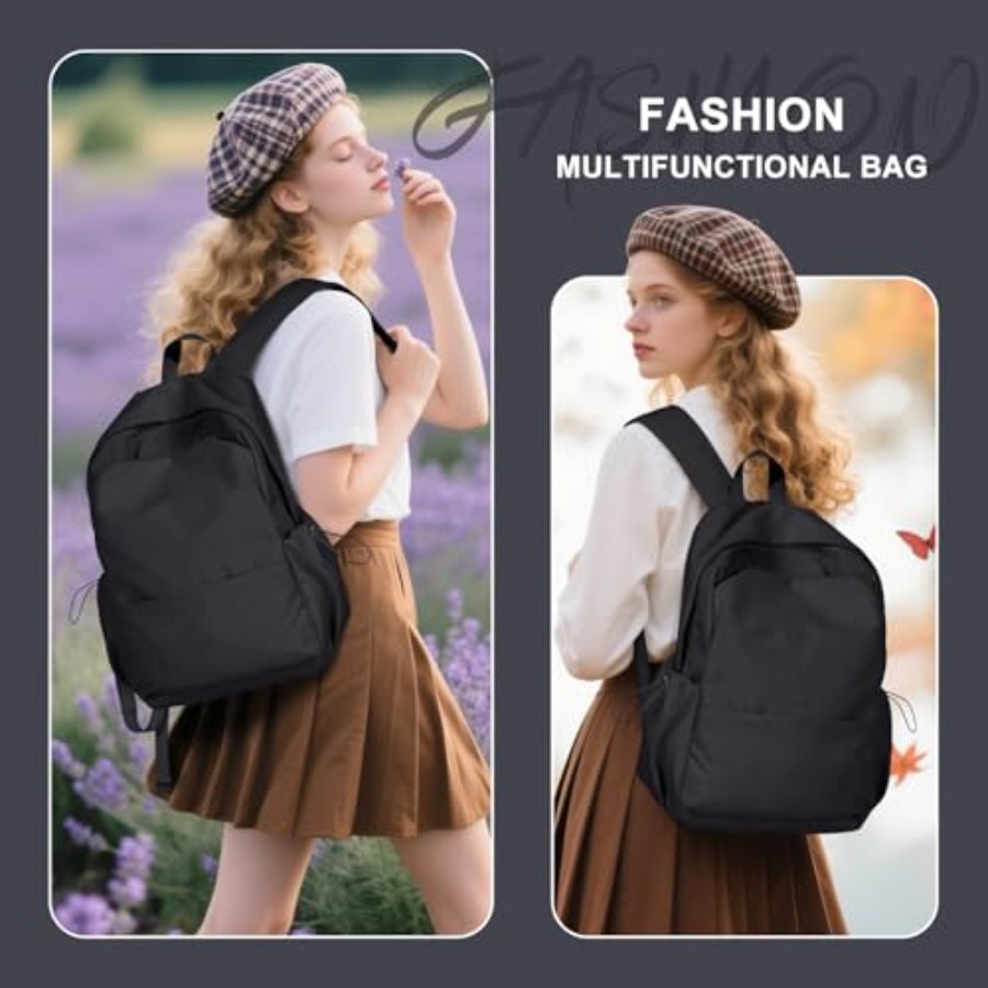 Zaino nero da donna, piccolo z - Leather Work Leather recensione e prezzo