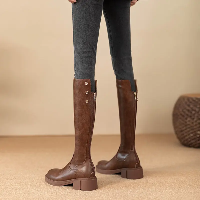 Autunno Inverno Tacco medio Do - Leather Work Women Shoes recensione e prezzo
