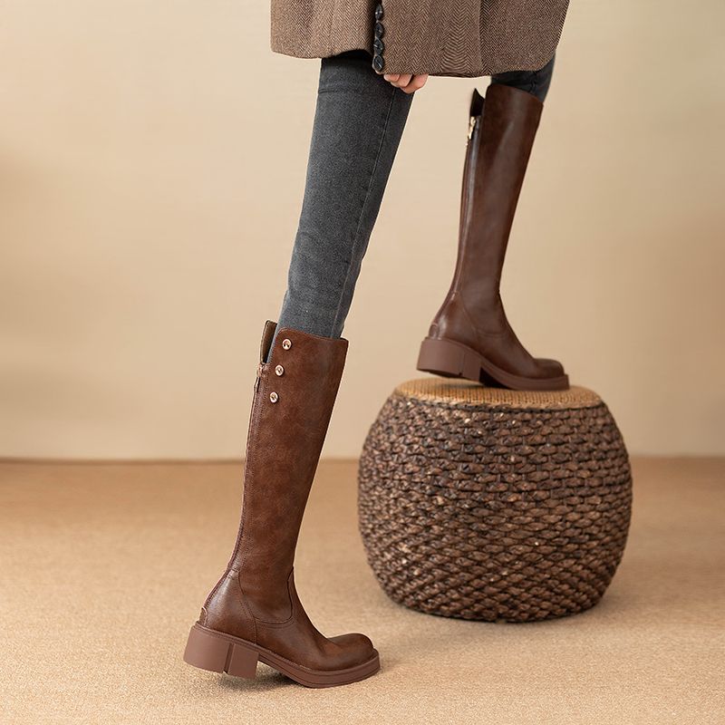 Autunno Inverno Tacco medio Do - Leather Work Women Shoes recensione e prezzo